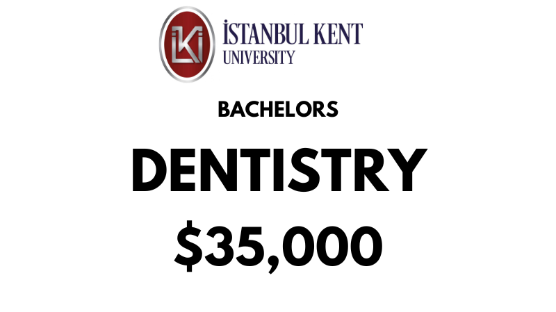 Bachelors of Dentistry (BDS) at Istanbul Kent University: $35,000 Entire Program