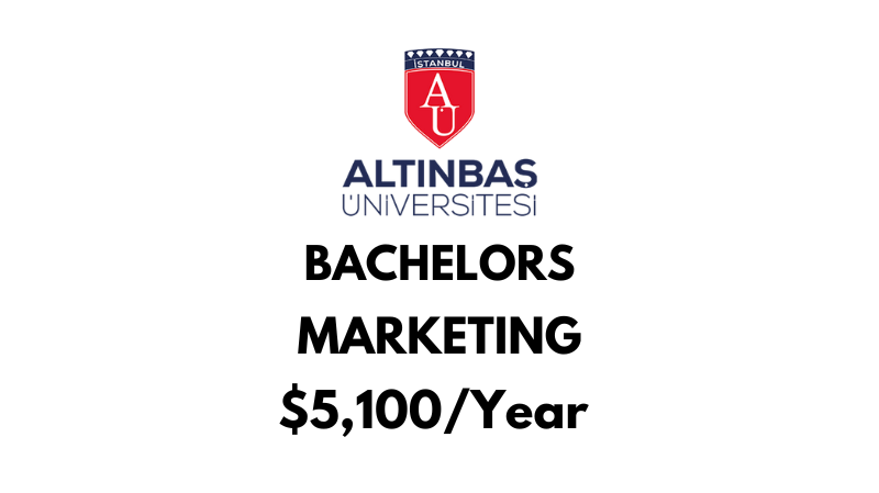 Bachelors of Arts in Marketing at Altinbas University: $5,100/Year after scholarship
