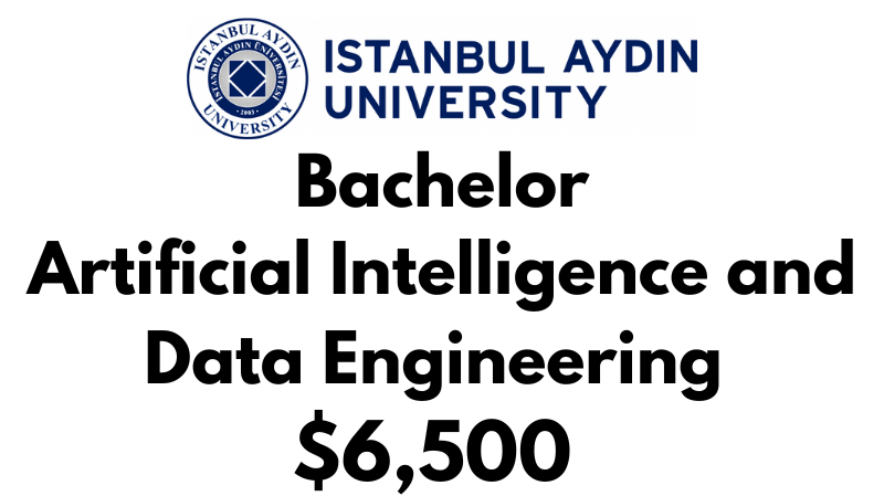 Bachelors of Artificial Intelligence and Data Engineering at Istanbul Aydin University: Tuition Fee: $6,500/year (Scholarship Available)
