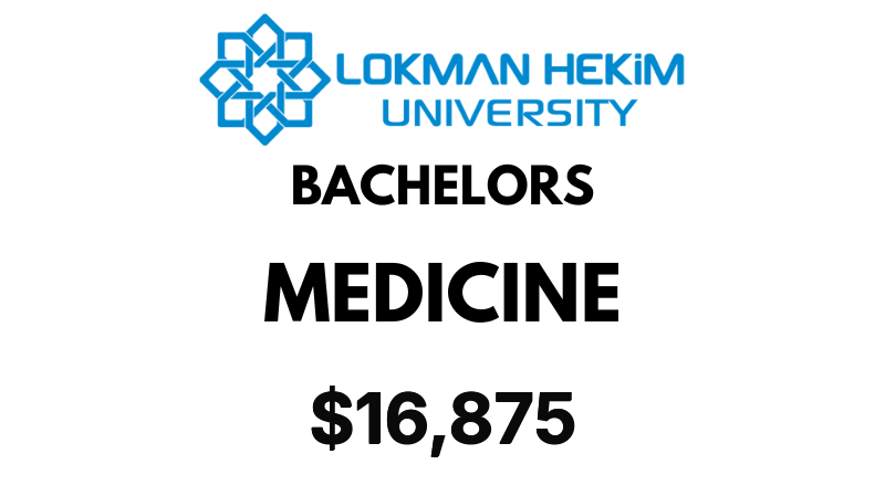 Doctor of Medicine (MD) at Lokman Hekim University: Tuition Fee: $16,875/Year (After Scholarship)